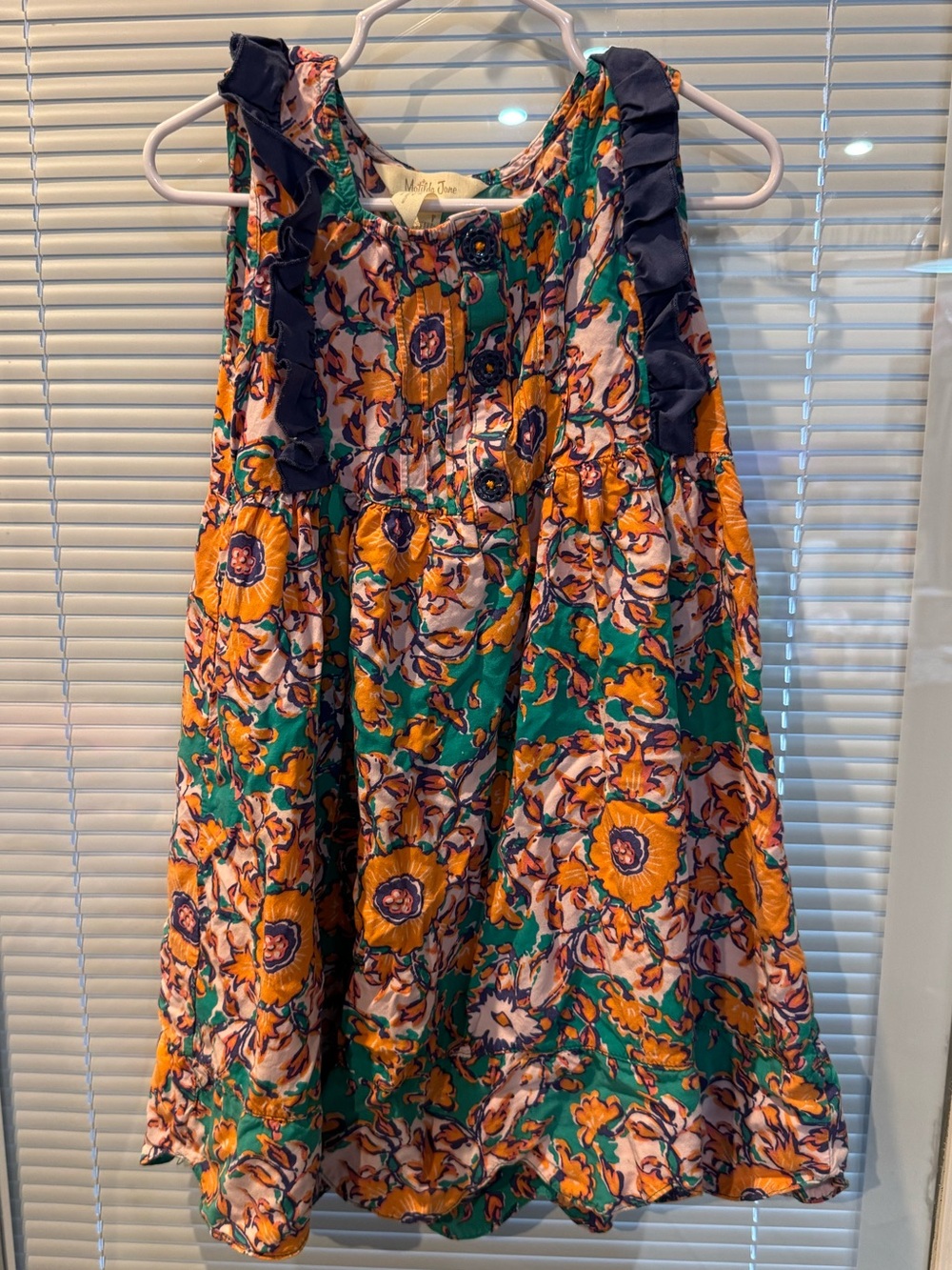 Matilda Jane Girls Size 6 Floral Ruffle Dress